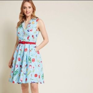 It’s An Inspired Taste Shirt Dress in Veggies
